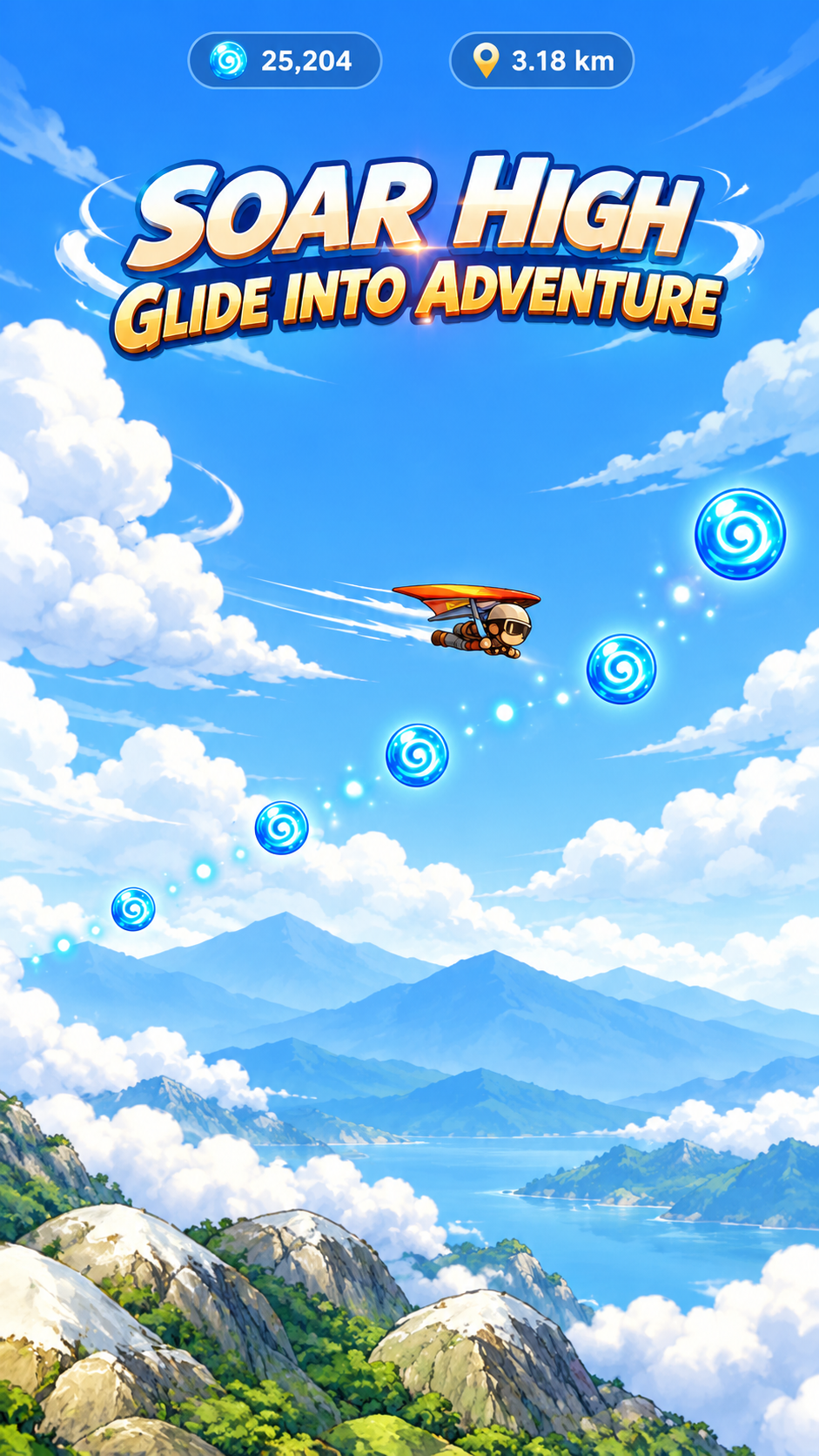 Glider Rush flight gameplay
